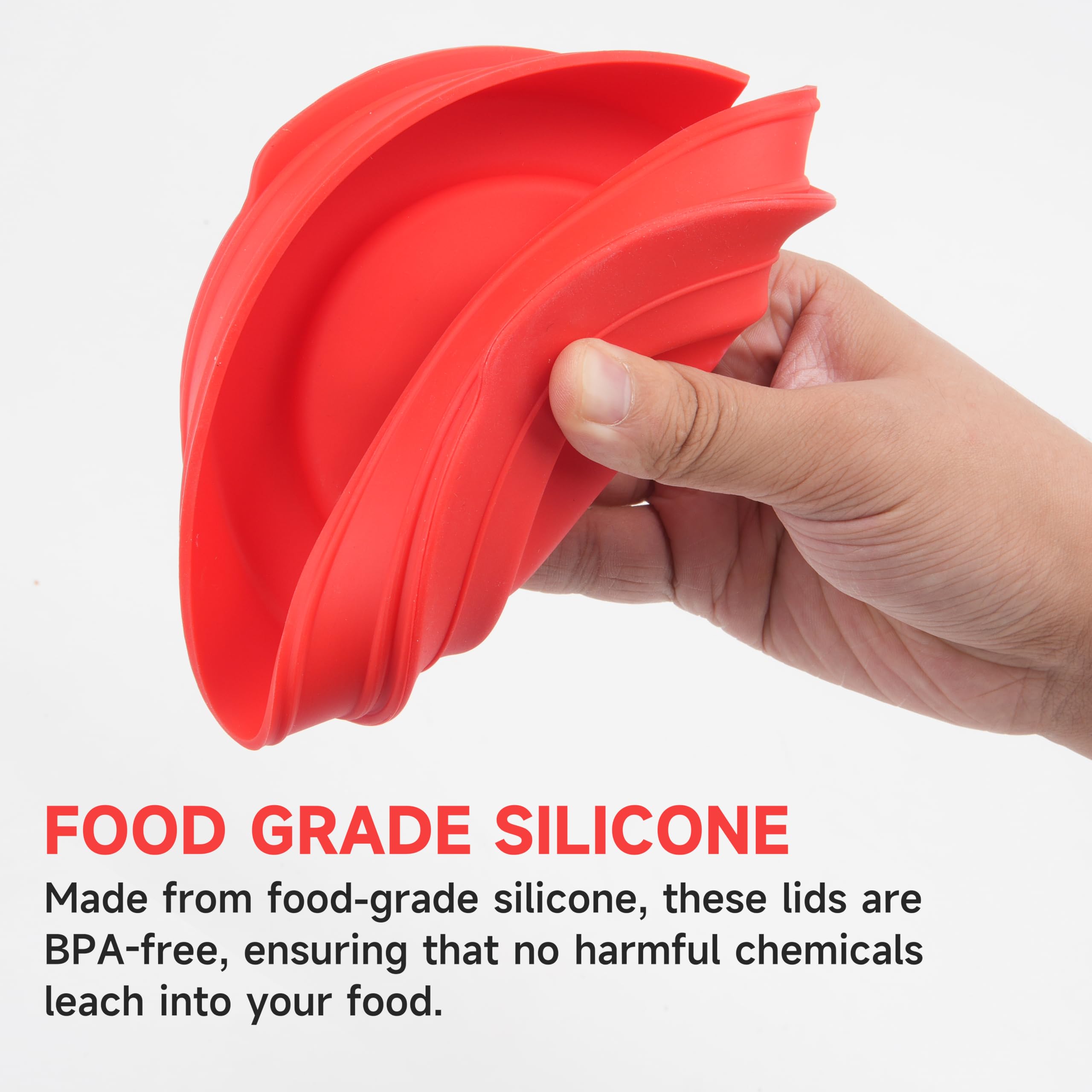 Purekra microwave-safe silicone lid ready for quick reheats.