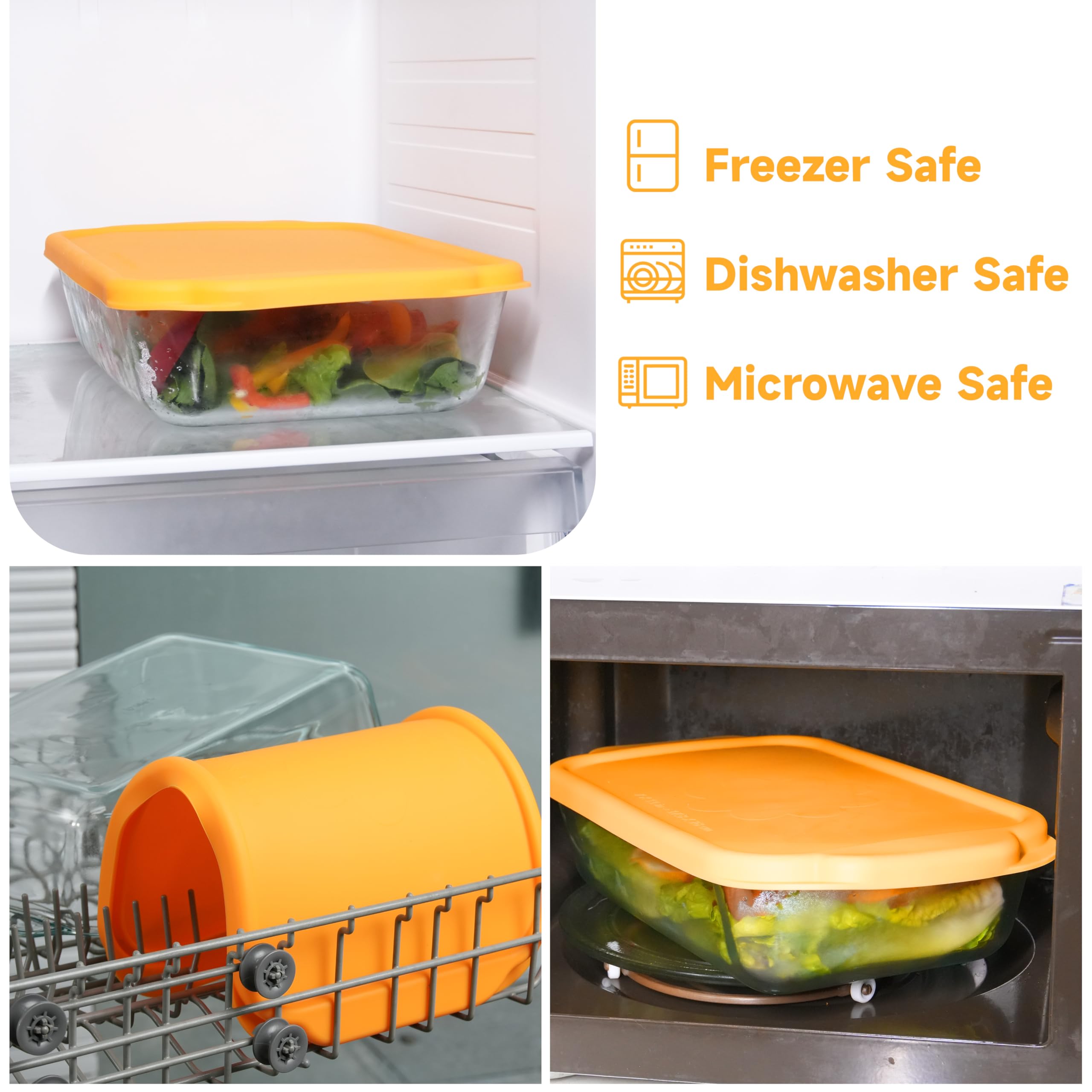 Lid in freezer keeps ingredients fresh and odor-free