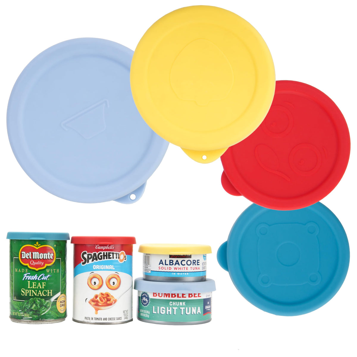 Purekra silicone can lids fit 3.0 inch cans with a secure seal for freshness