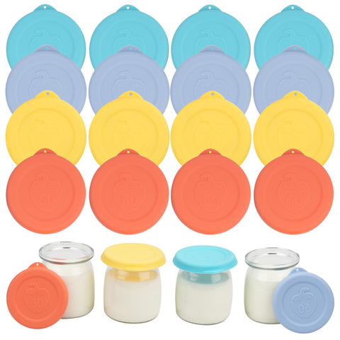Purekra Ultimate 6oz yogurt lid snaps on securely for leak-free storage.
