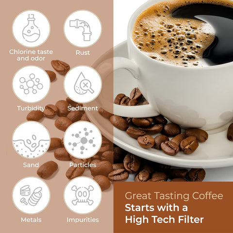 PURELINE Keurig filter installed in a brewer for clean-tasting coffee