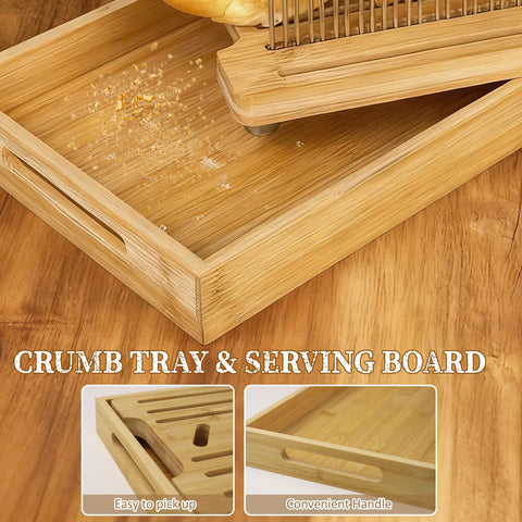 PURENJOY dual baffle design stabilizes round breads and bagels for precise cuts