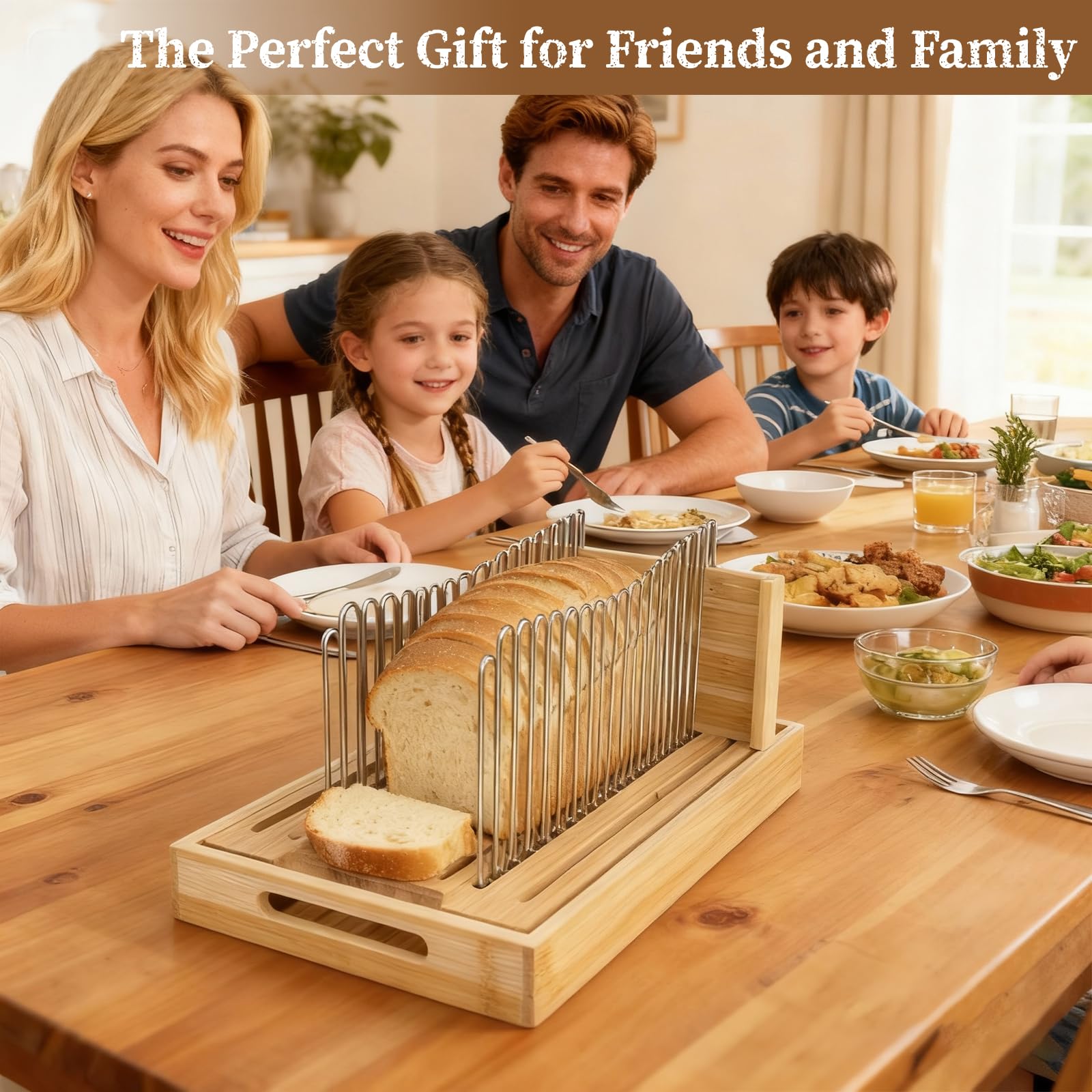 PURENJOY stable support for sourdough and artisanal breads during slicing