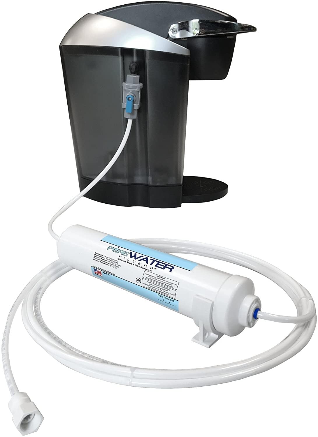 PureWater Filters kit overview: ready-to-install solution for fresher coffee water.