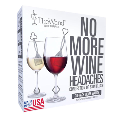 PureWine The Wand purifier in use, enhancing flavor while preserving aroma.