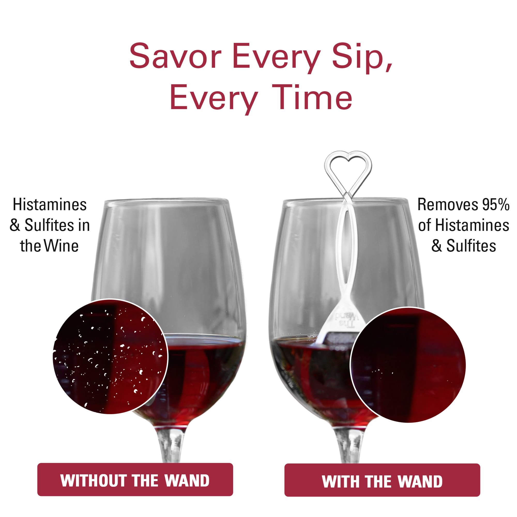 PureWine The Wand made in USA beside sparkling wine for a trusted pour.