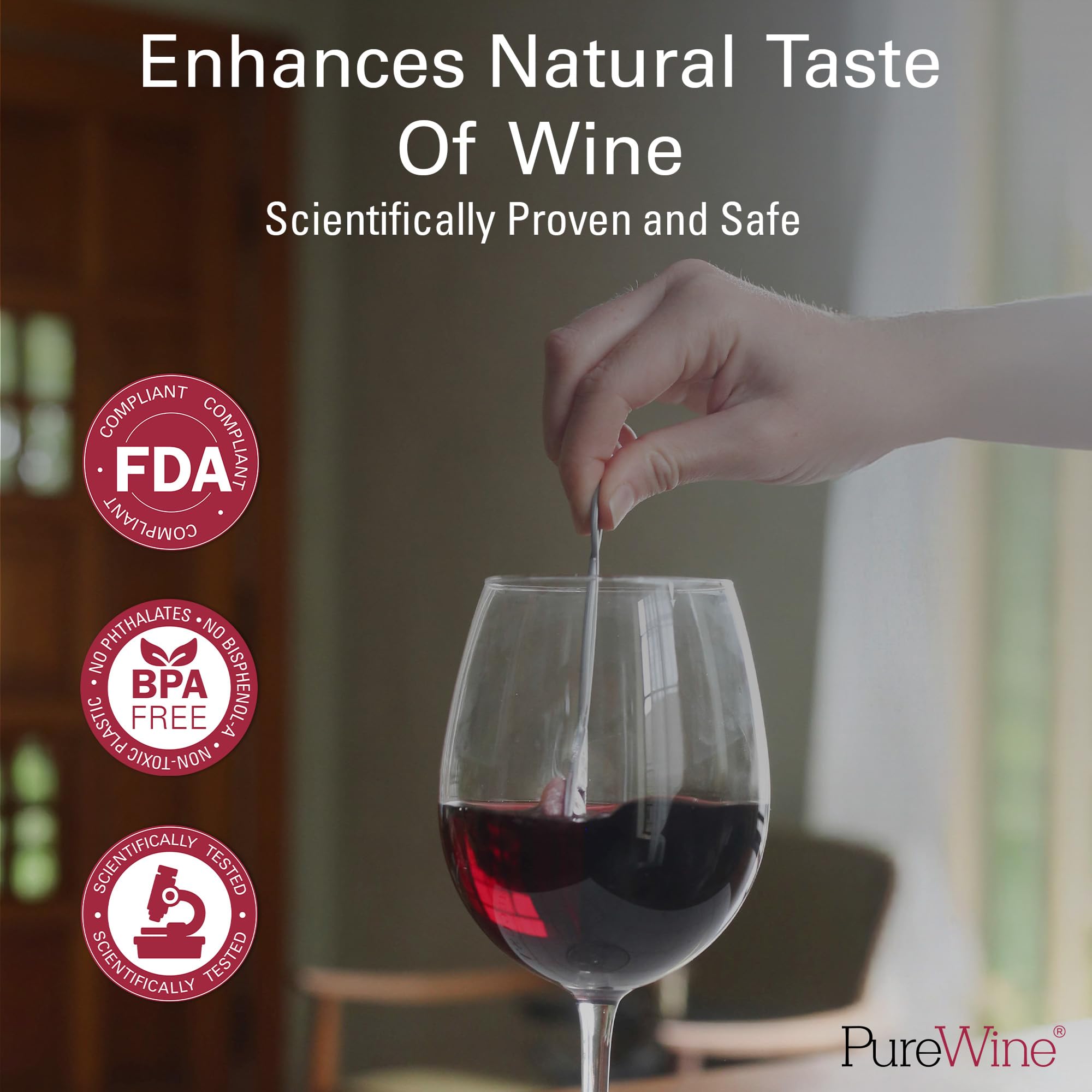 PureWine The Wand gift-pack image showcasing a thoughtful wine accessory for adults.