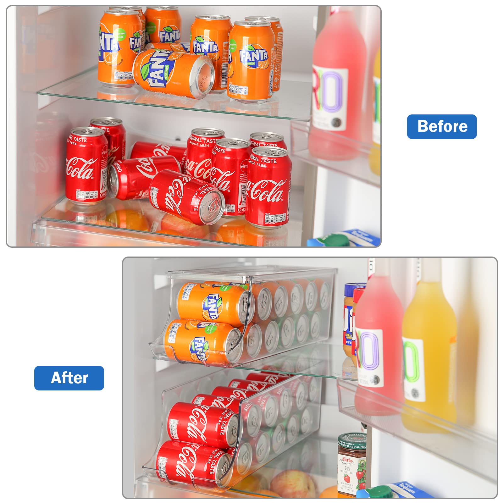 Puricon home kitchen dorm use display keeps drinks organized and accessible