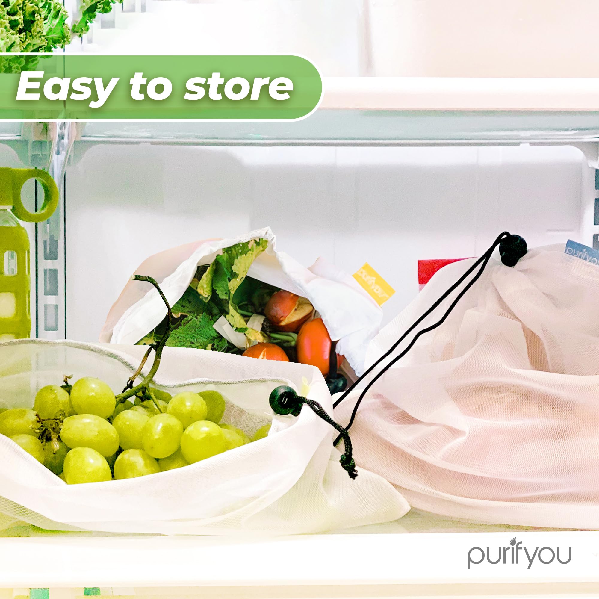 Purifyou washable and durable bags suitable for repeated use