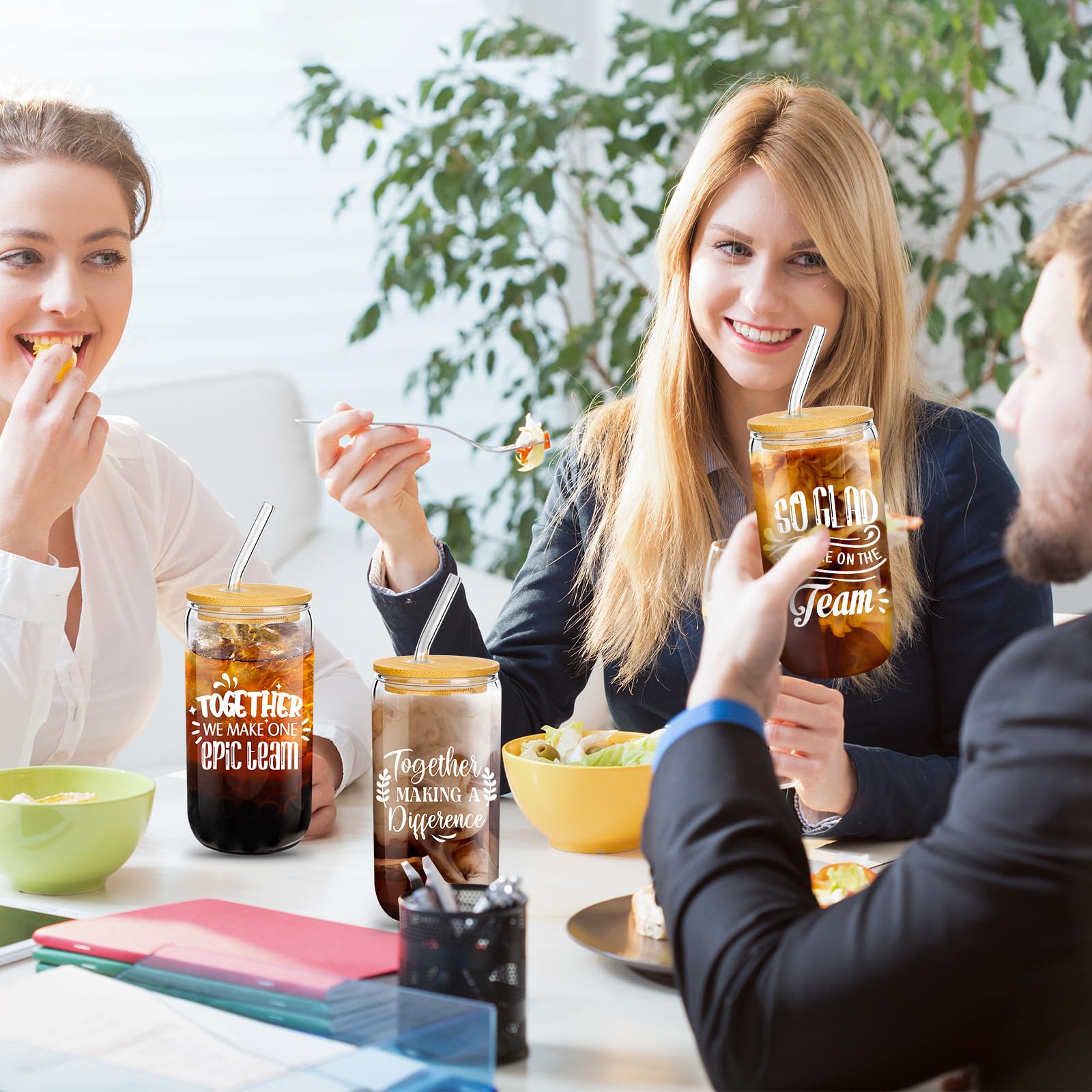 Purpeak gift-ready glass cups suitable for coworkers and teachers.