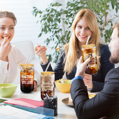 Purpeak gift-ready glass cups suitable for coworkers and teachers.