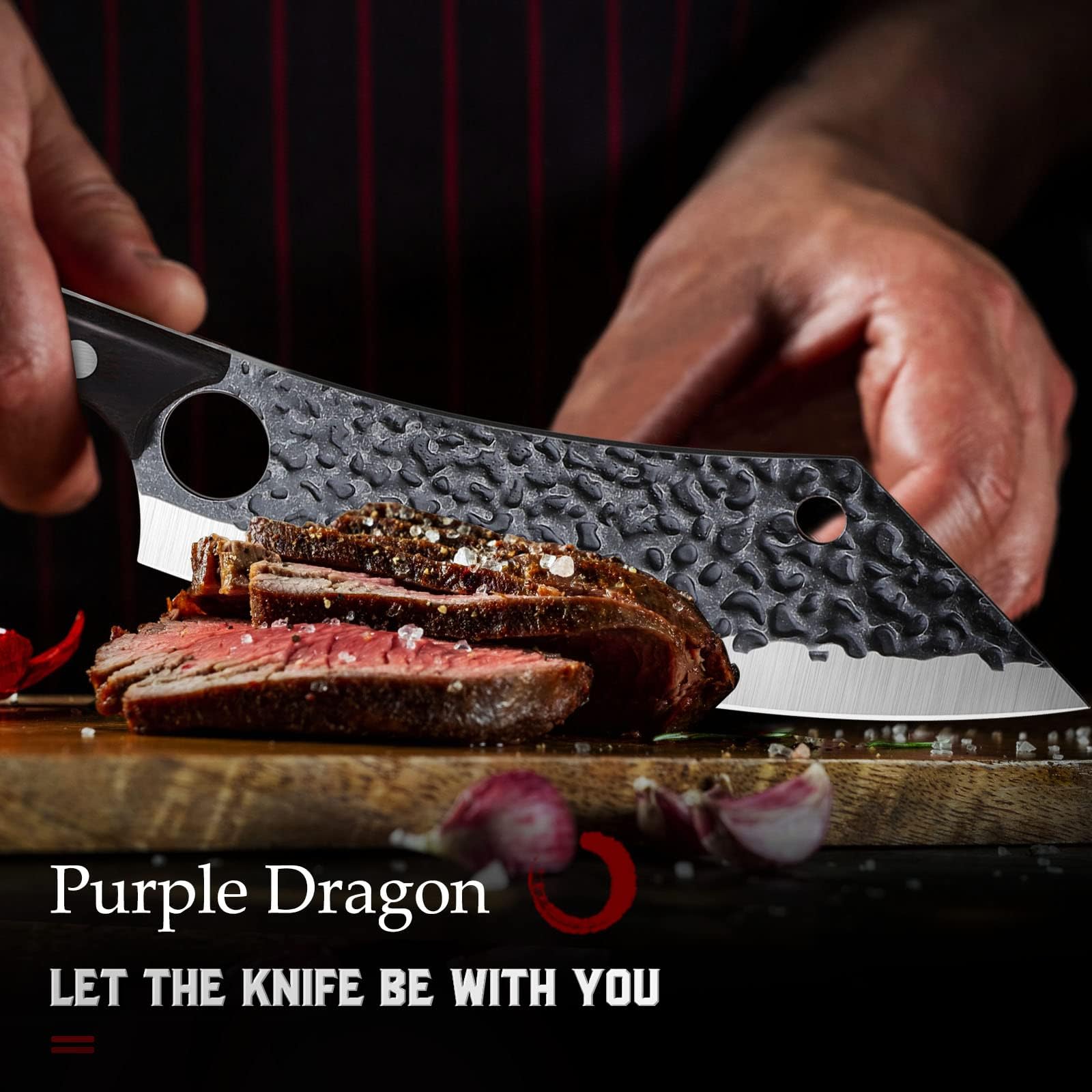 Purple Dragon elegant packaging makes this knife ready for gifting
