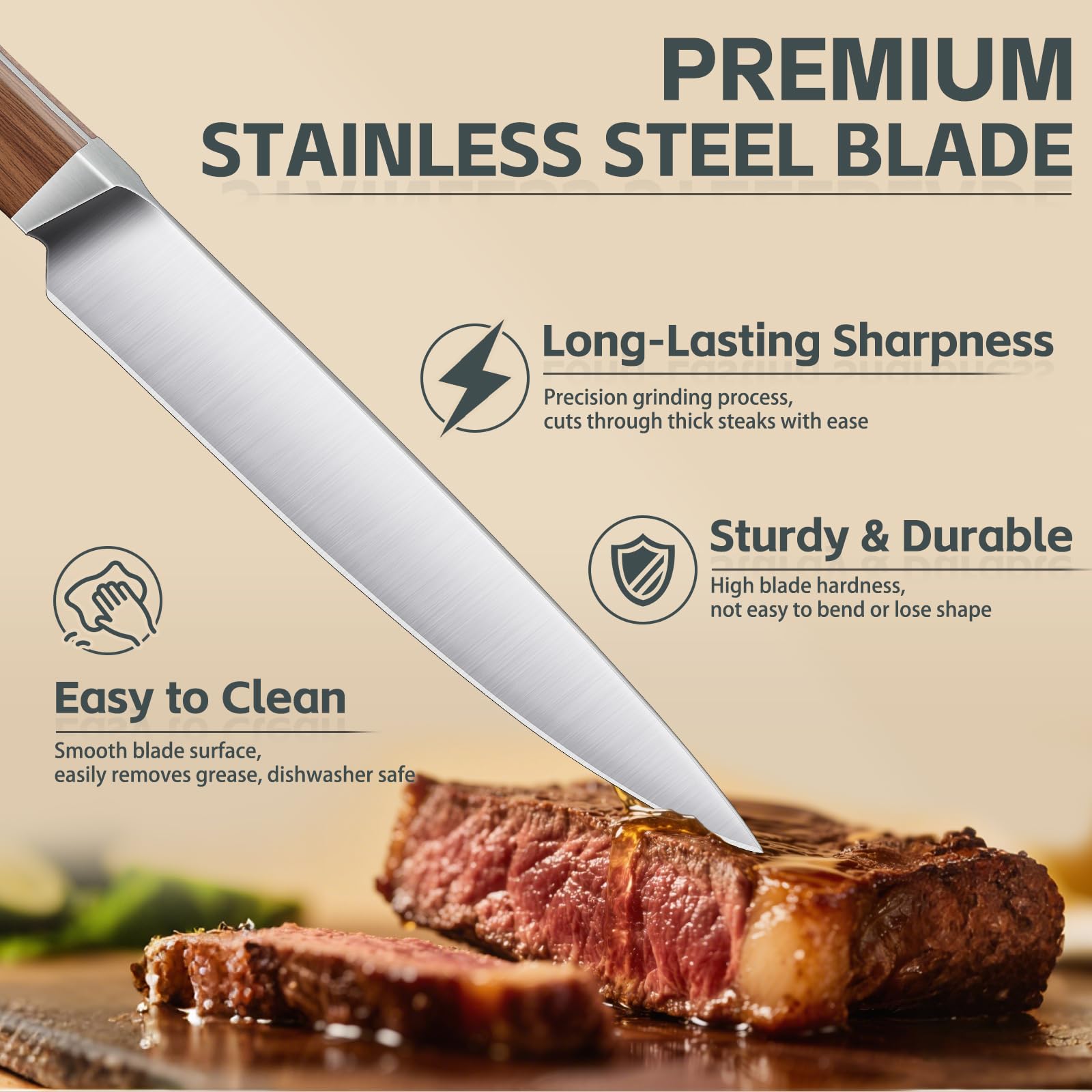 Purple Dragon precision-forged blade with 15-degree edge for clean slicing