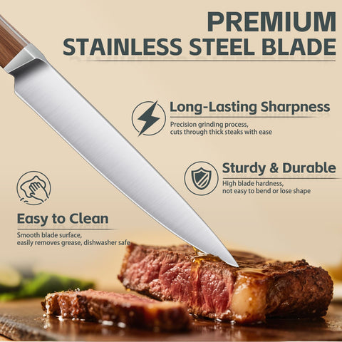 Purple Dragon precision-forged blade with 15-degree edge for clean slicing
