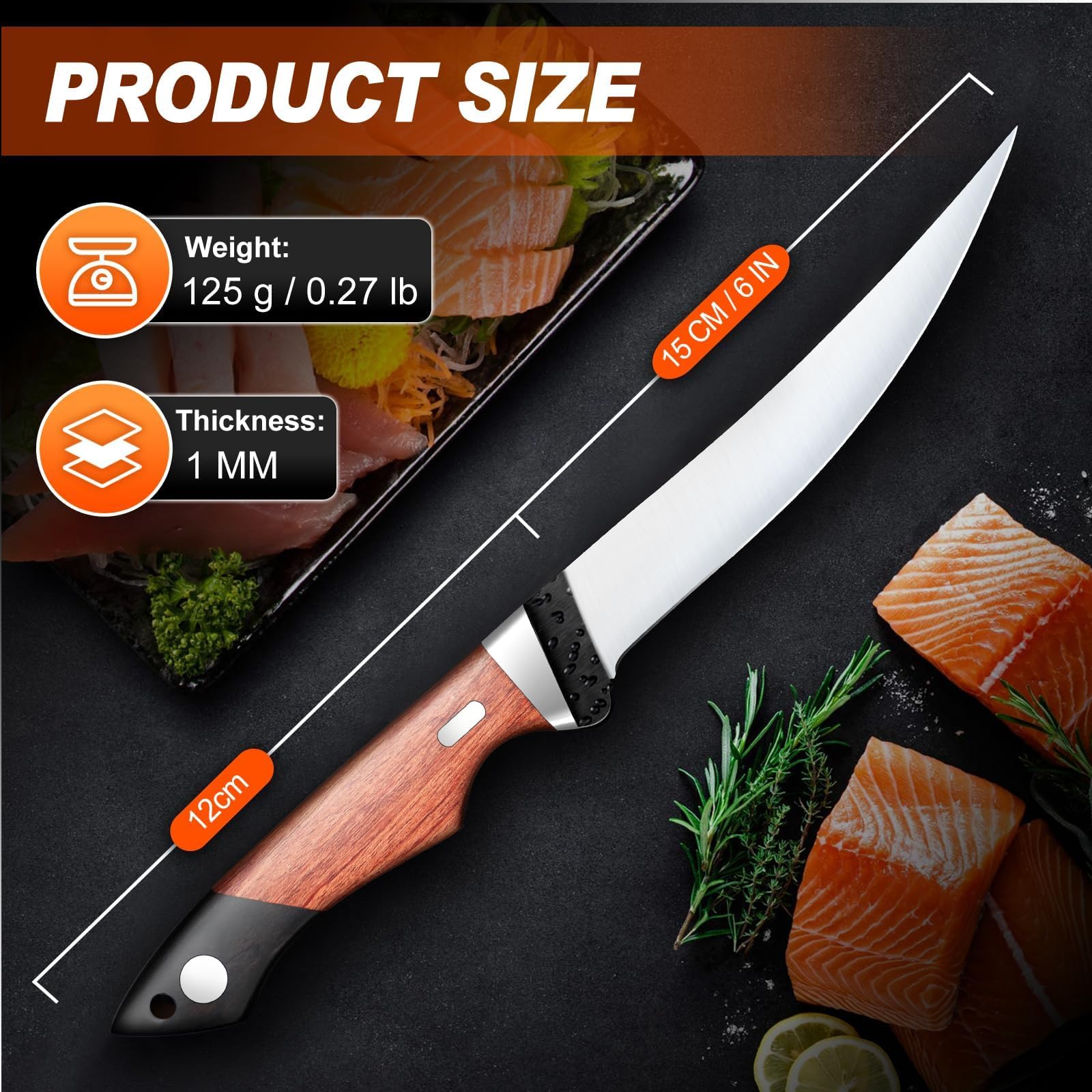 PURPLEBIRD two-tone wood handle enhances aesthetics and durability.