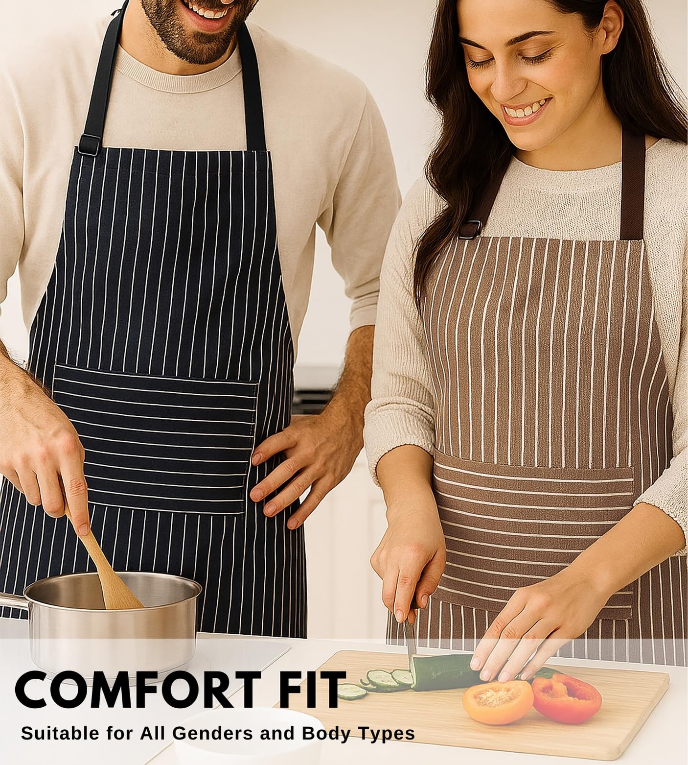 PurpleEssences apron with deep pockets keeps tools and notes handy