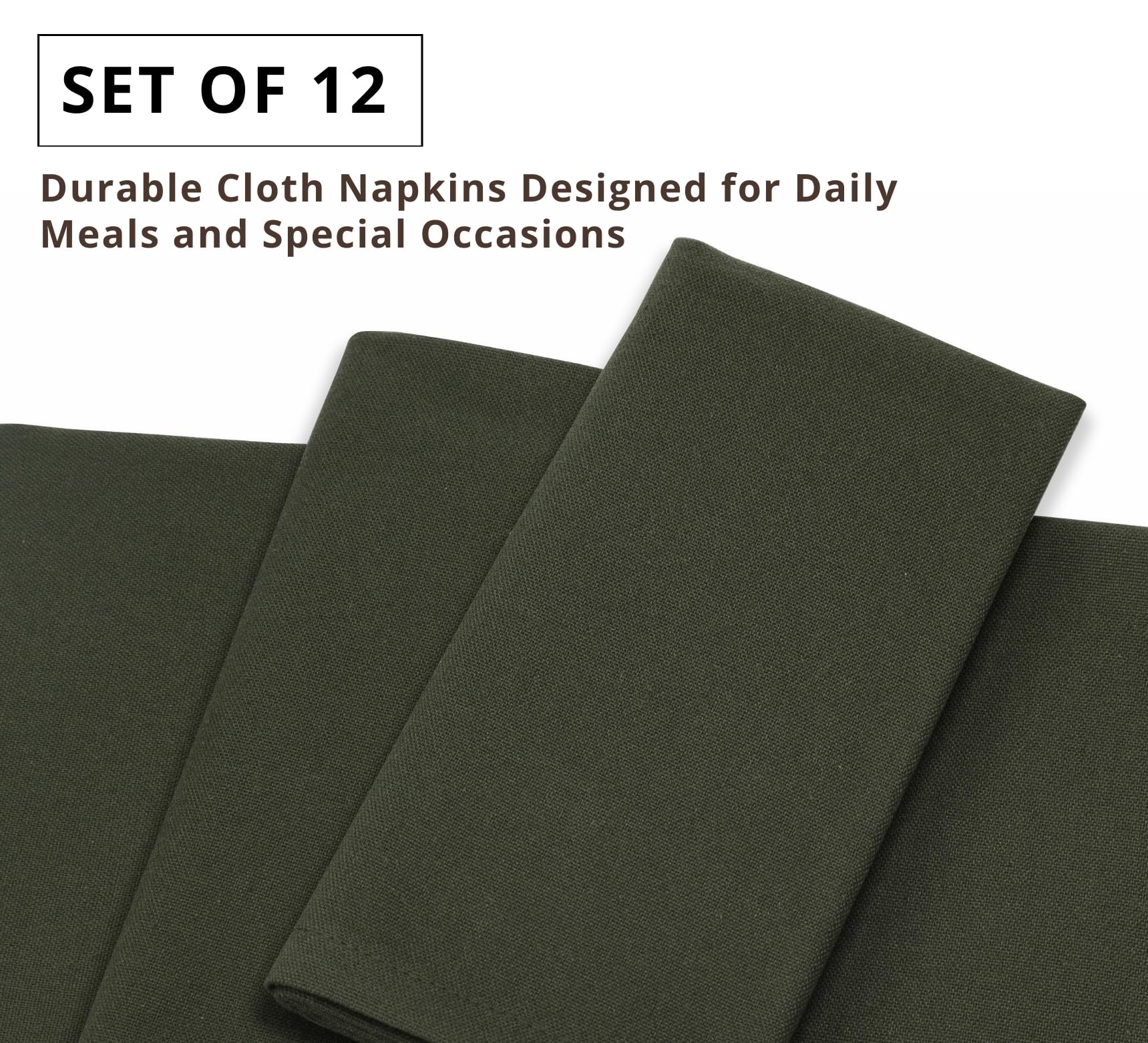 PurpleEssences napkins folded for a classic dining arrangement.