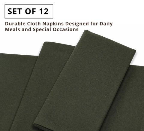 PurpleEssences napkins folded for a classic dining arrangement.