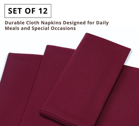 PurpleEssences cotton napkins ready for everyday meals and gatherings.