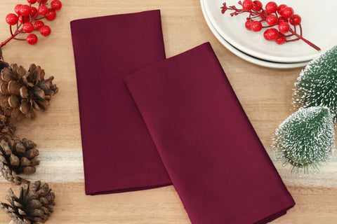 PurpleEssences napkins machine-washable for easy reuse.