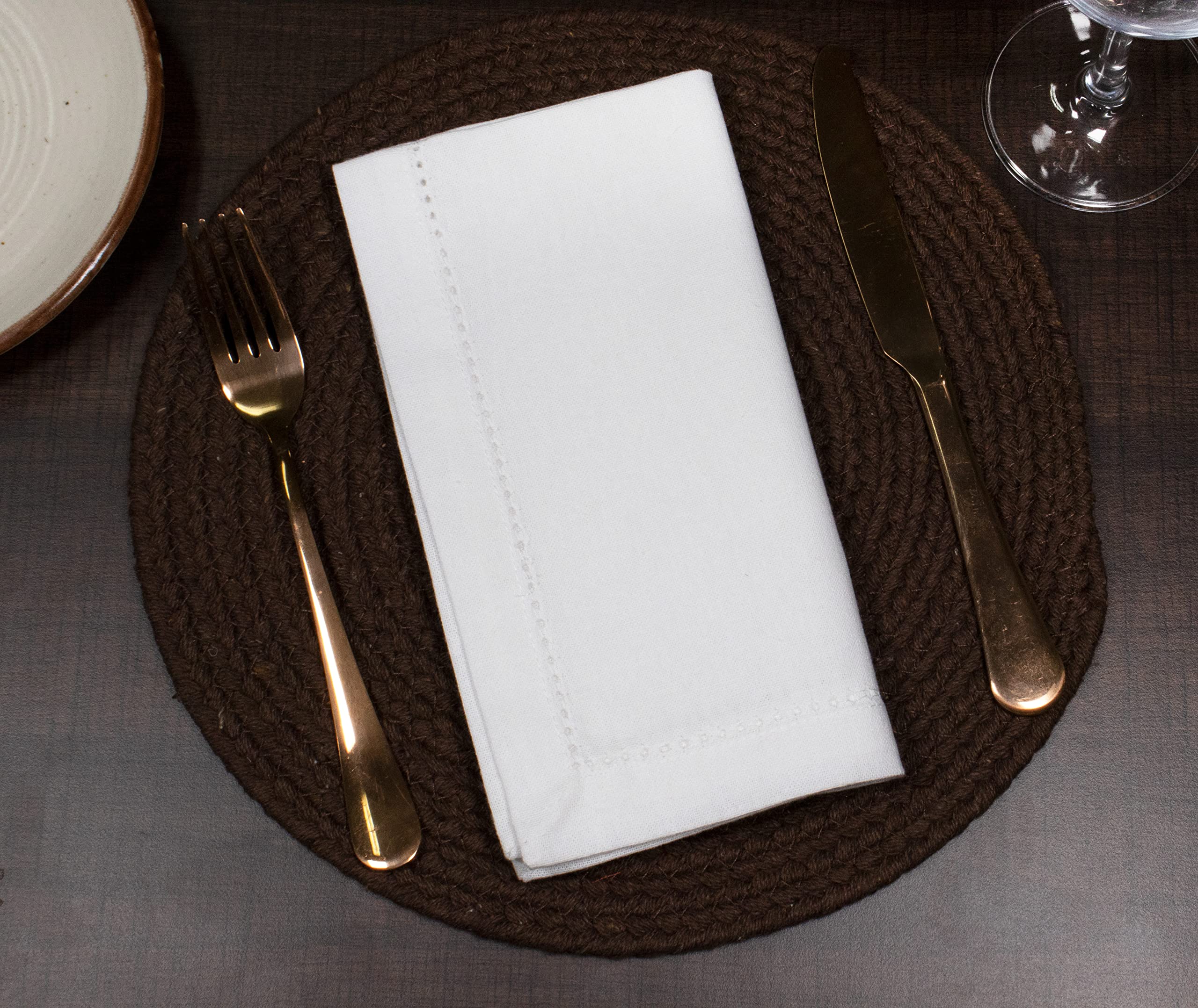 PurpleEssences napkins machine-washable cotton offer durable everyday use.