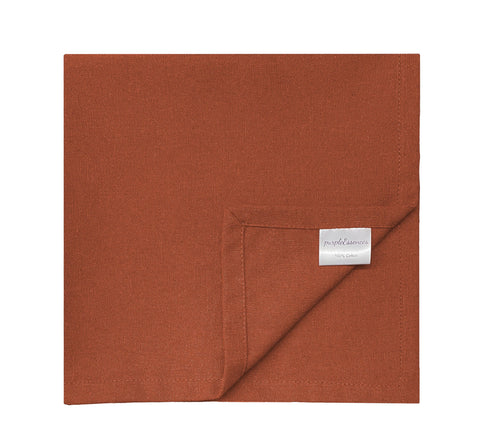 PurpleEssences rust napkins machine-washable for easy care after use.