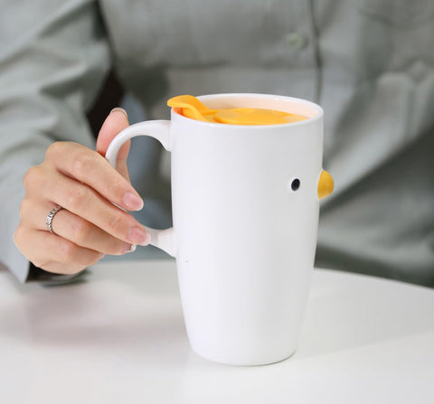 PURROOM ceramic mug is microwave-safe for easy reheating