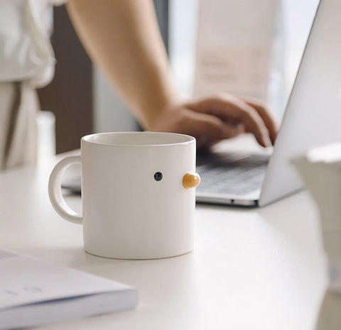 PURROOM microwave safe ceramic mug for daily warmth