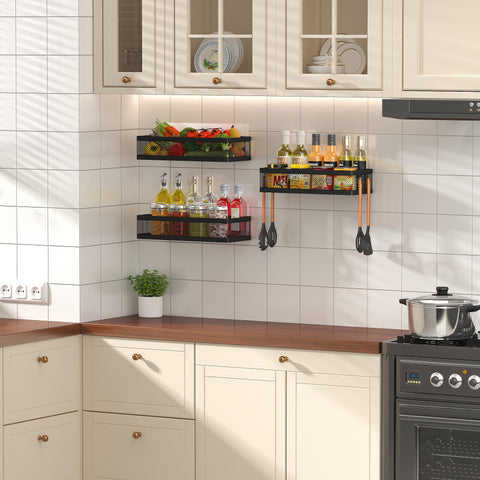 PUSDON versatile wall-mount bins for pantry, laundry, or craft supplies.