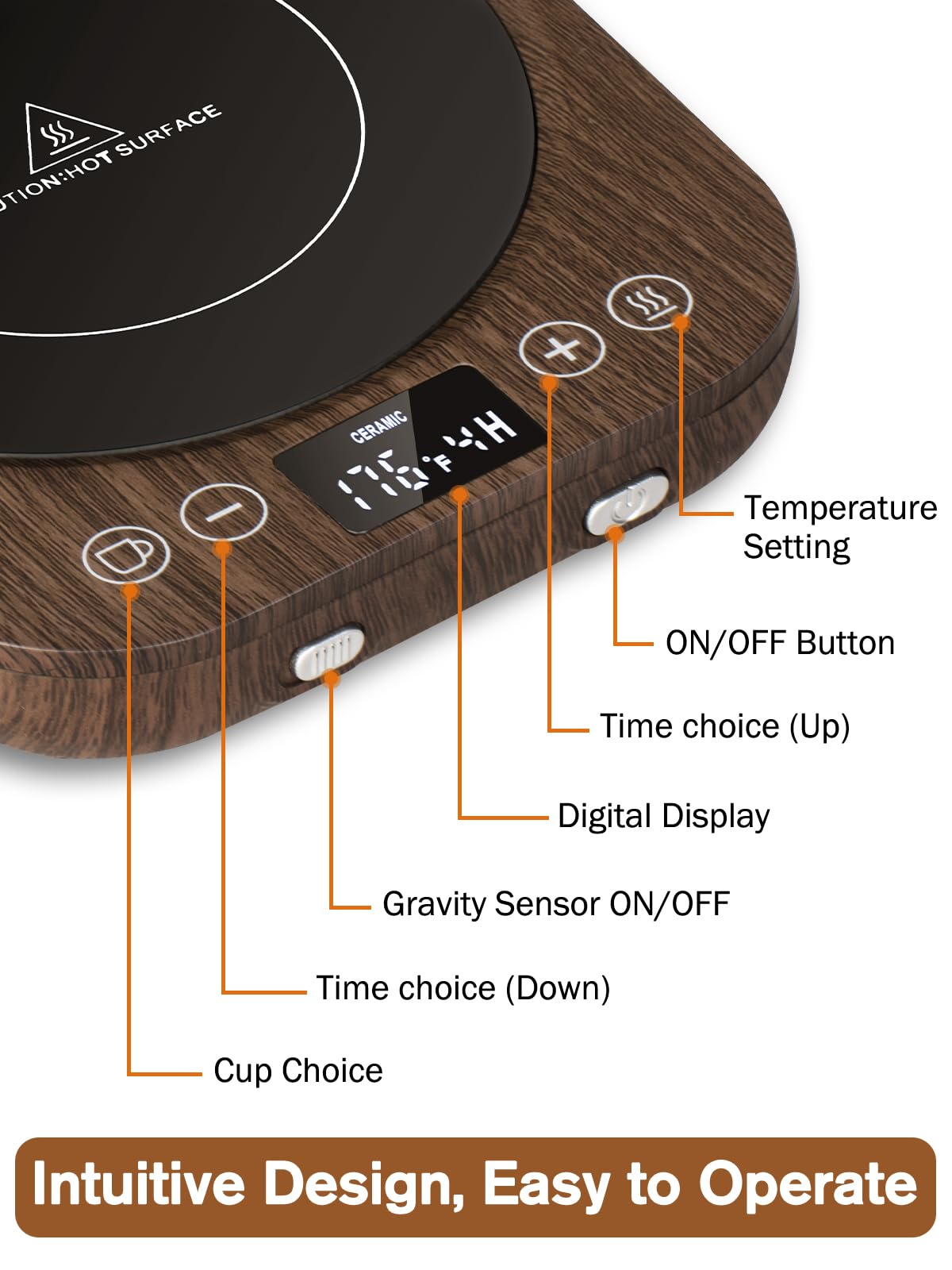 PUSEE compact desk warmer featured on a clean workspace