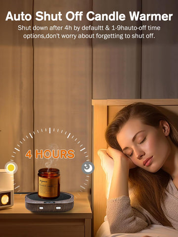 PUSEE 9 temperature settings for glass, ceramic and metal mugs