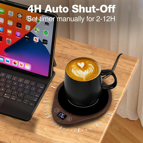 PUSEE mug warmer with auto shut-off enhances daily safety