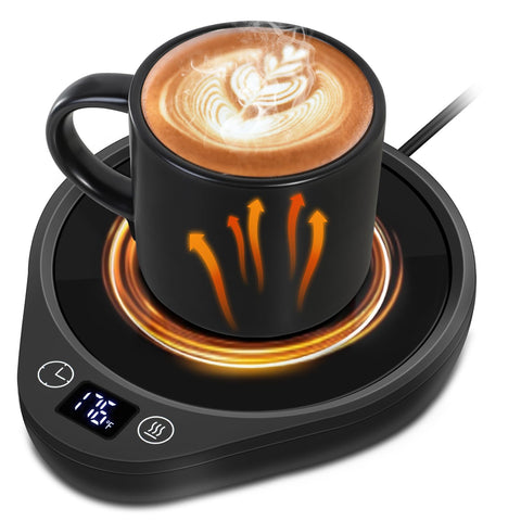 PUSEE coffee mug warmer plate keeping drinks warm at your desk