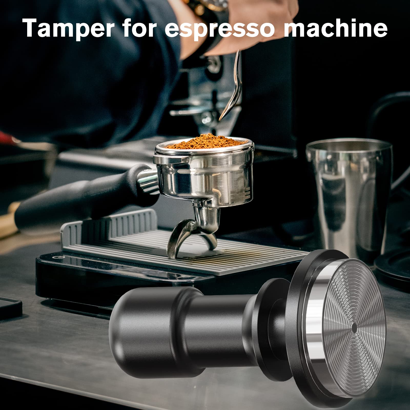 51mm PUSEE tamper fits portafilters for cafe-quality tamping