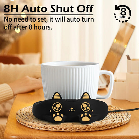 PUSEE mug warmer safe shell highlights heat‑resistant, BPA‑free surface