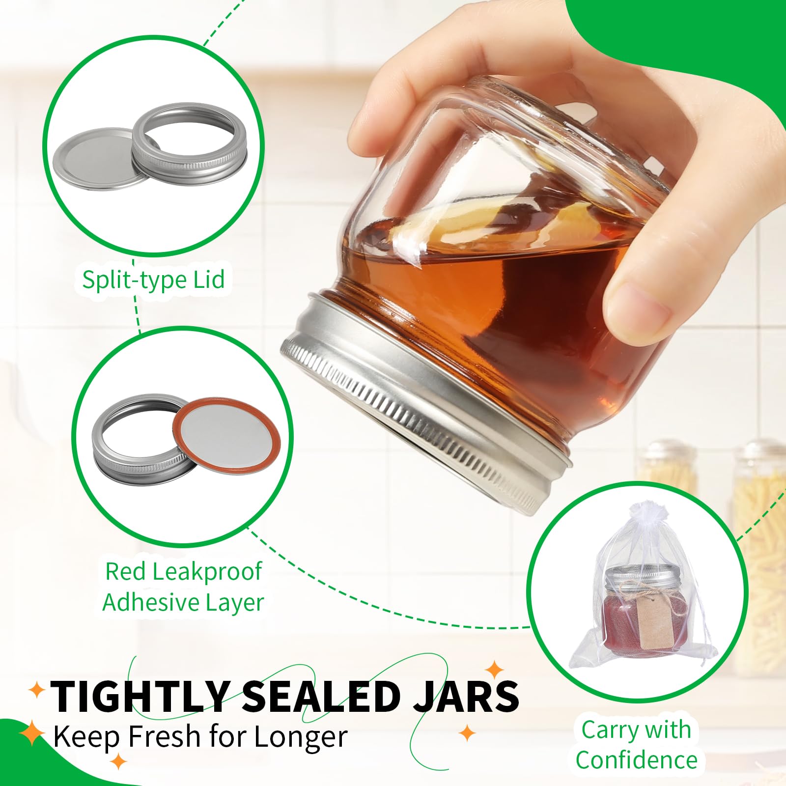 PUSKMAY writable labels for personalized jar gifts and easy organization.