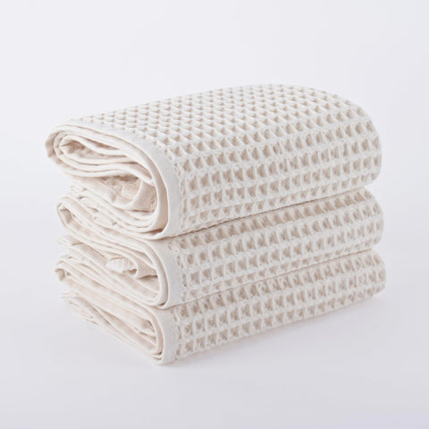 Püskül waffle towels OEKO-TEX certified assurance of safe textiles.