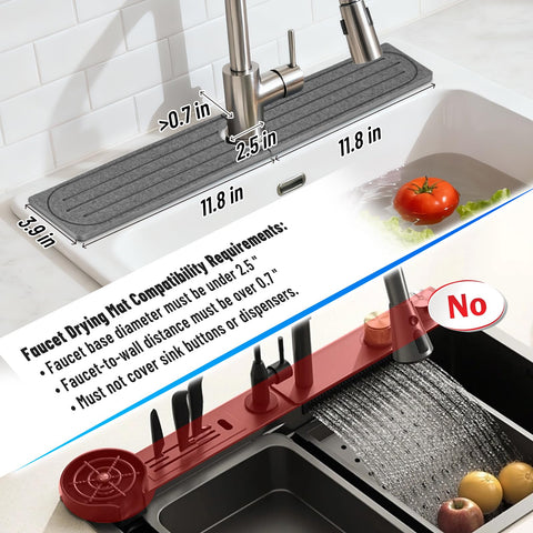 Puxinargo diatomite drying mat delivers ultra-absorbent surface for fast kitchen drying