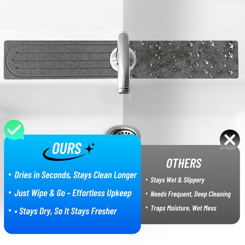 Puxinargo kitchen counter guard reduces splashes around the sink area