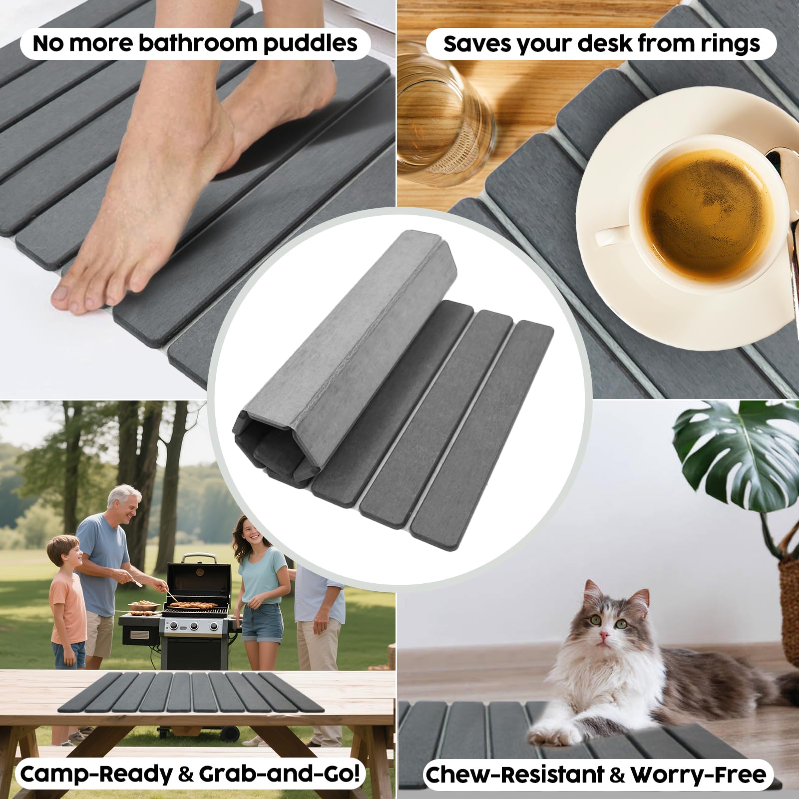 Puxinargo multiuse mat used as trivet and coaster