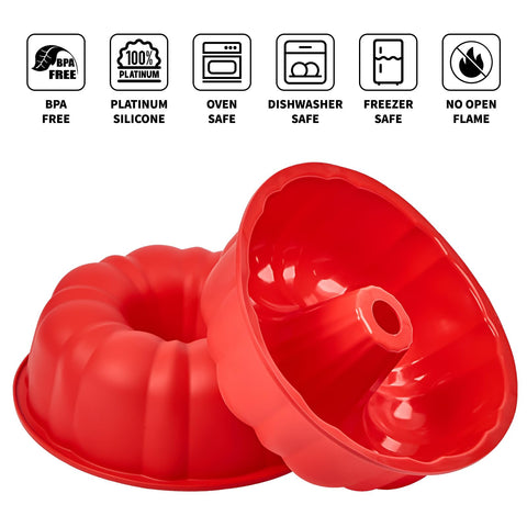 Puyeipt silicone baking molds nonstick surface for smooth release