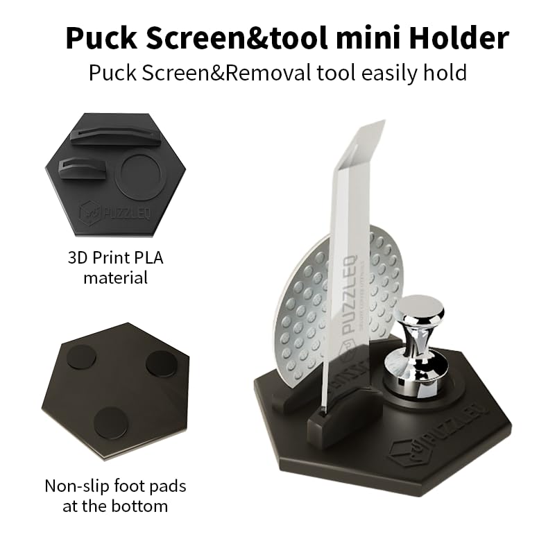 PUZZLEQ puck screen promotes even water distribution for crema balance