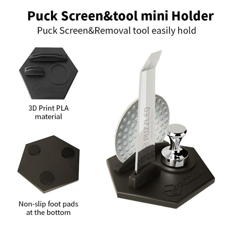 PUZZLEQ puck screen promotes even water distribution for crema balance