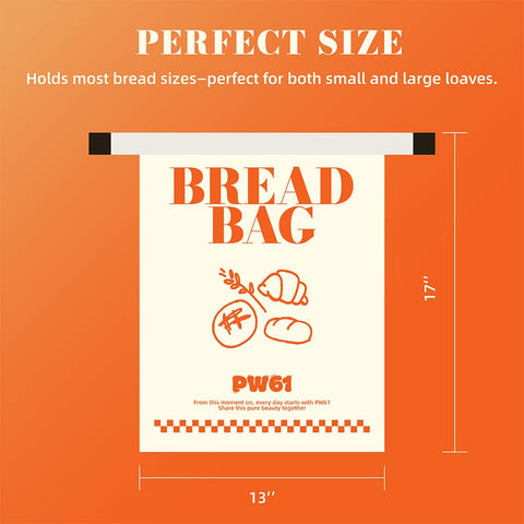 PW61 elegant gift-pack of beeswax bread bags for bakers.