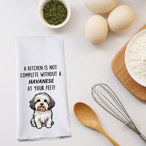 PWHAOO Havanese Kitchen Towel gift ready packaging protects order.