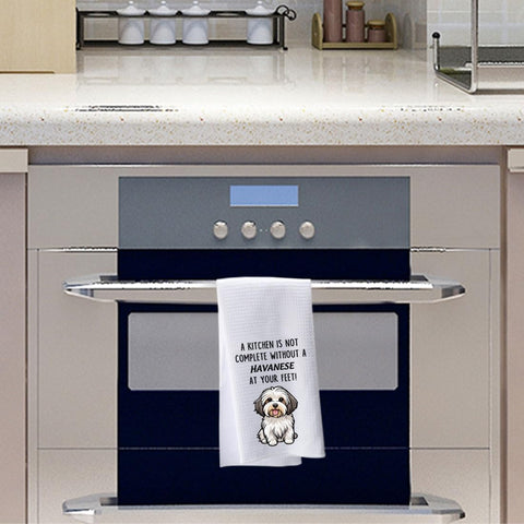 PWHAOO Havanese Kitchen Towel size 40.5 by 61 cm for versatile drying.