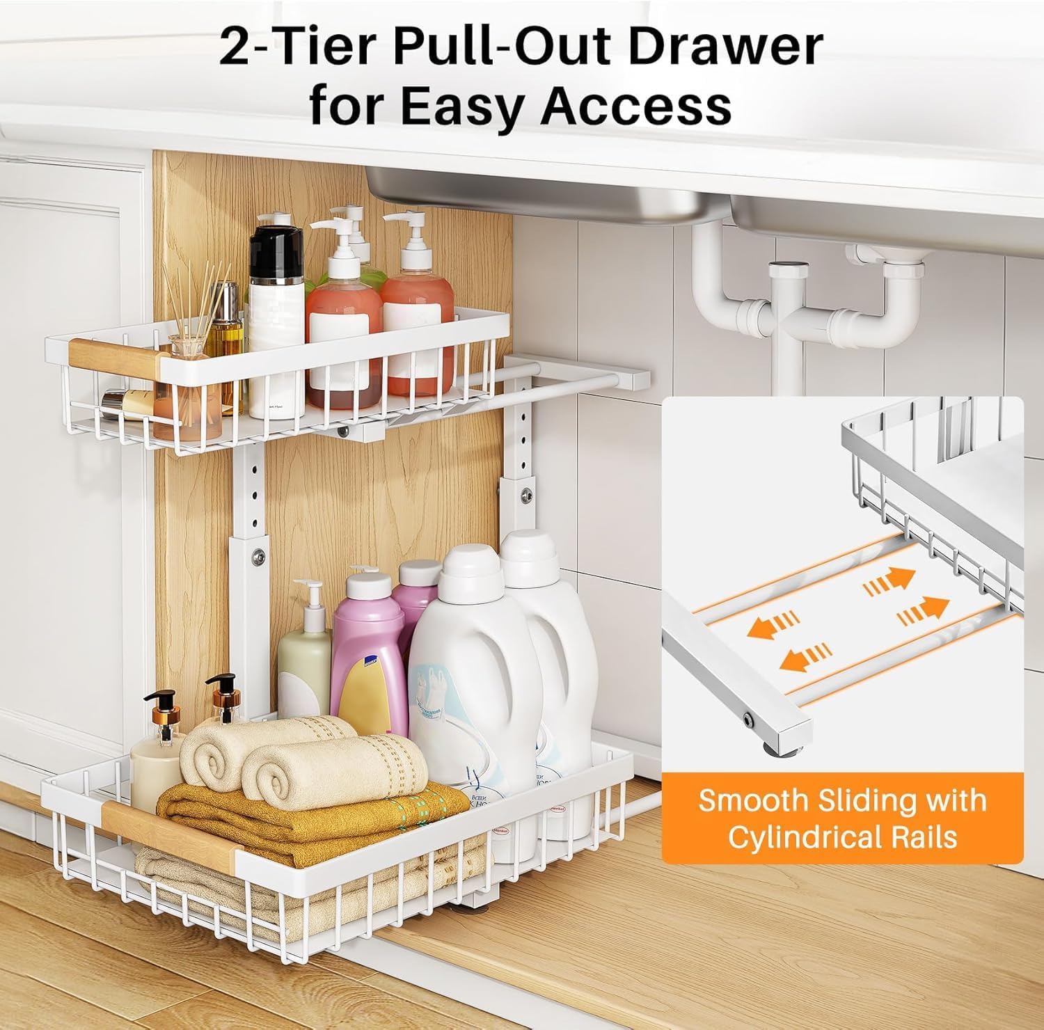 PXRACK thickened steel frame provides sturdy support.