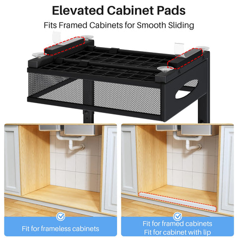PXRACK framed cabinet fit enables flexible mounting for your kitchen.