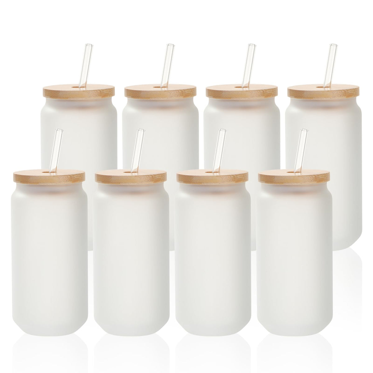 PYD Life 8-pack sublimation cans with frosted finish ready for bright prints.