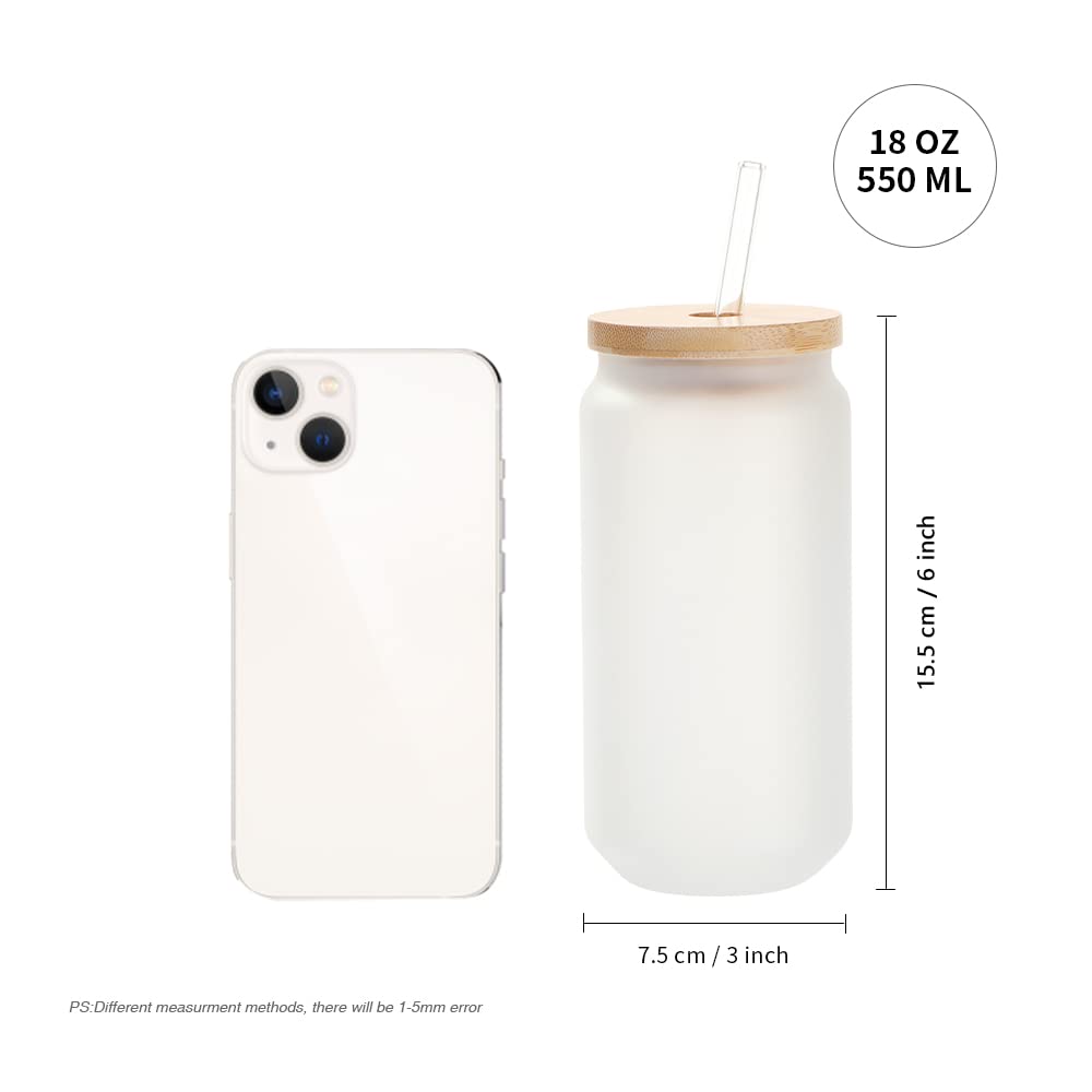 PYD Life bamboo lid and clear straw for easy sipping and reuse.